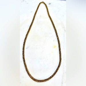 Vintage Amanda Smith Gold Tone Rope Chain Necklace 18"
